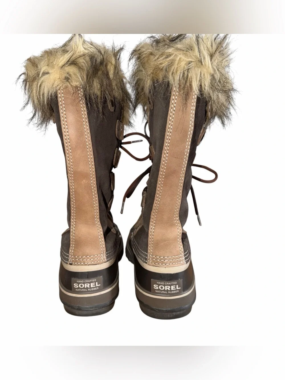 Sorel Joan of Arctic Faux Fur Waterproof Winter Snow Boots Women’s Size 8